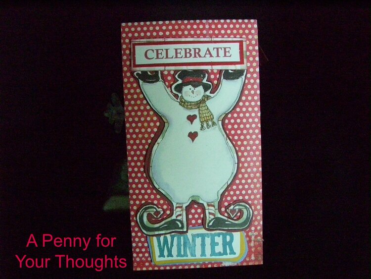 Celebrate Winter Gift Card or Monetary Gift Holder