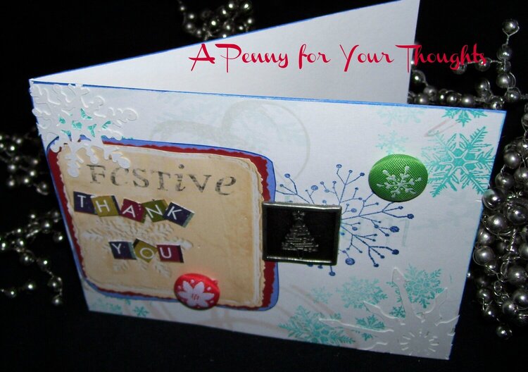 FESTIVE THANK YOU CHRISTMAS CARD