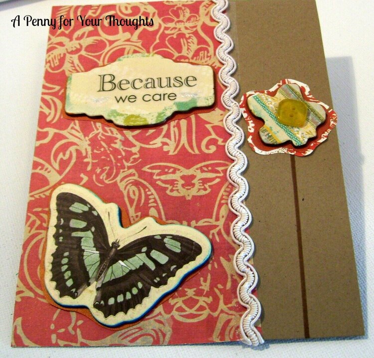 BECAUSE WE CARE SYMPATHY CARD