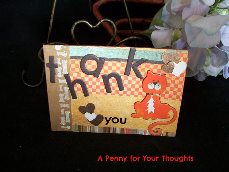 CAT LOVER&#039;S THANK YOU CARD