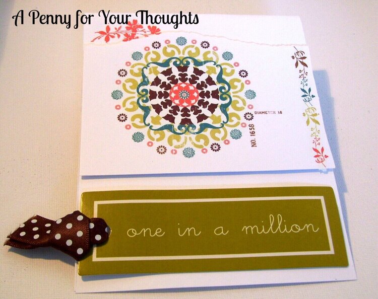 ONE IN A MILLION HANDMADE GREETING CARD