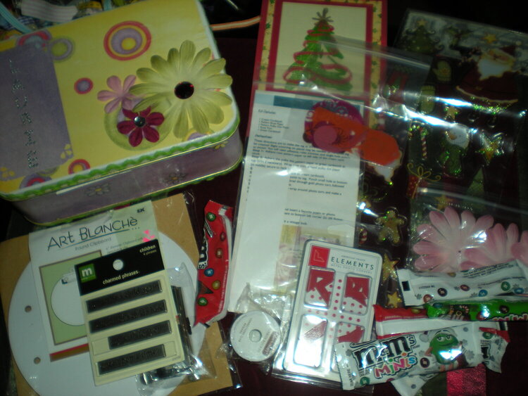 This is the goodies I received from the 12 days of xmas swap
