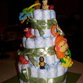 Rainforest Diaper Cake
