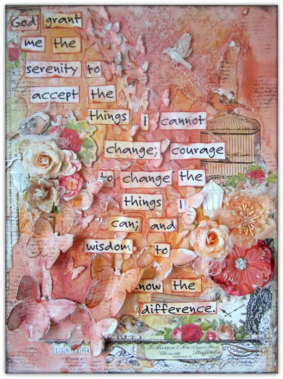Inspirational Altered Canvas