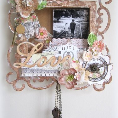 Love- Shadow box frame for 2 Crafty and Prima Lyric