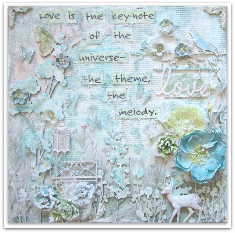 Love- Inspirational Canvas- DT work for 2 Crafty and 13 ARts