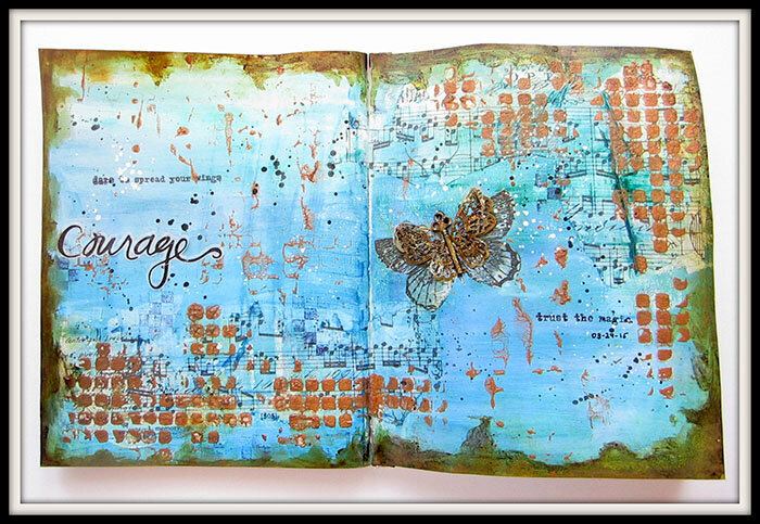 Courage- Art Journaling