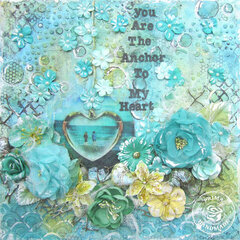 You are the anchor to my heart- Prima canvas