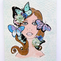 Soul of a Butterfly- Prima Bloom stencil
