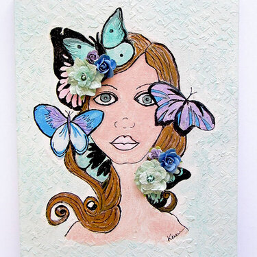 Soul of a Butterfly- Prima Bloom stencil