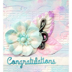 Congratulations Card with Distress Oxide inks