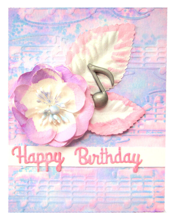Happy Birthday Card with Distress Oxide inks