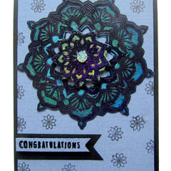 Congratulations Mandala Card with Concord and 9th