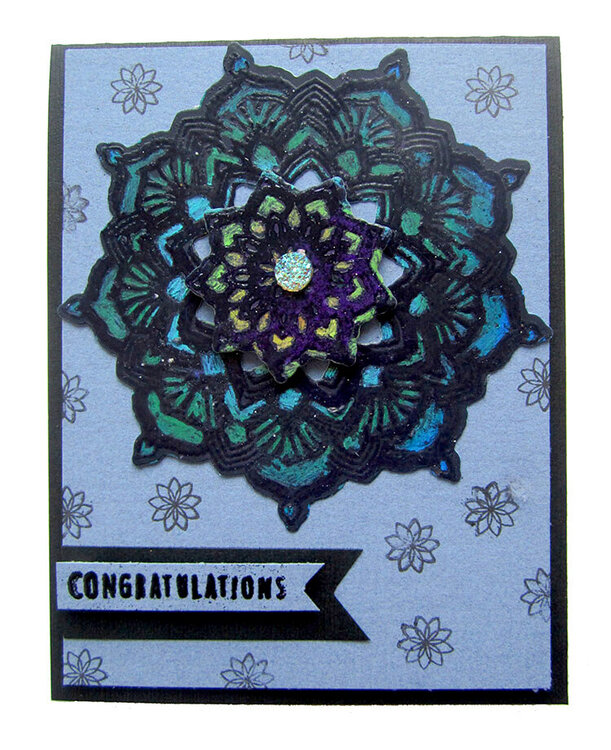 Congratulations Mandala Card with Concord and 9th