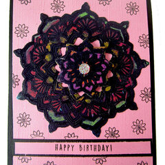 Happy Birthday Mandala Card with Concord and 9th