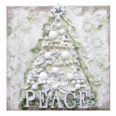 Mixed Media Christmas Tree Canvas