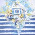 Scrapbooking Layout with Prima Santorini Collection