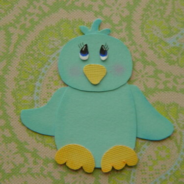 Paper Pieced Bird for layout