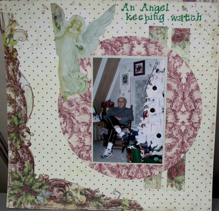 An Angel Keeping Watch - Swirlydoos Divine Noel Kit