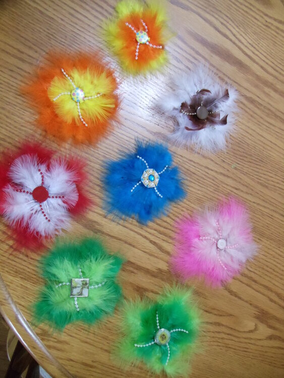 My Feather Flowers