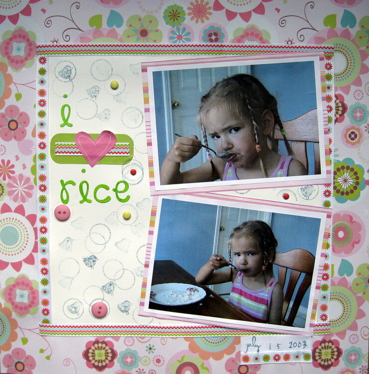 I love rice