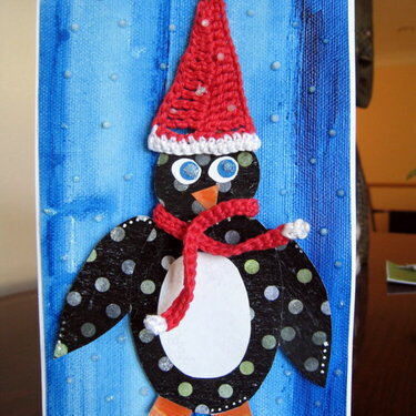 Penquin Holiday card