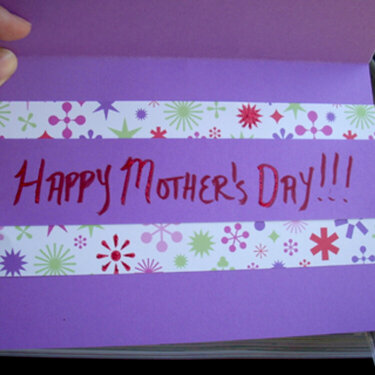 Inside of Mother&#039;s Day card for MIL