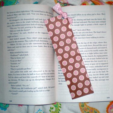 Pink &amp; Brown Bookmark