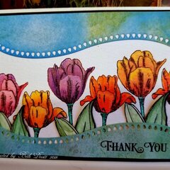 Blooming Garden Tulip Thank You
