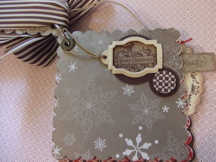 Vintage mini Christmas album page