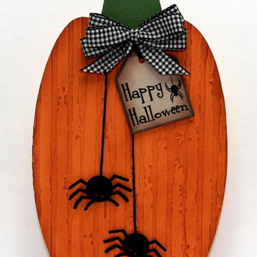 Happy Halloween-Pumpkin Shaped Card