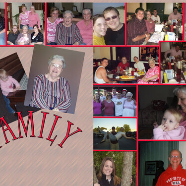 family through the years for gr grma&#039;s book