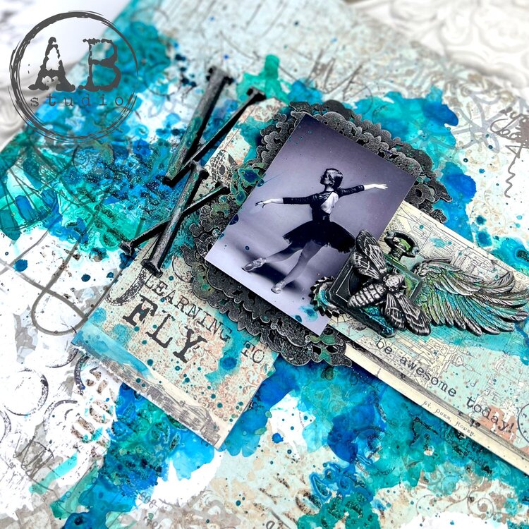 Mixed Media Layout- Be Awesome Today