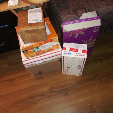 this is what i picked up from the post office Feb 11 2019 all these boxes are my b-day gifts from friends