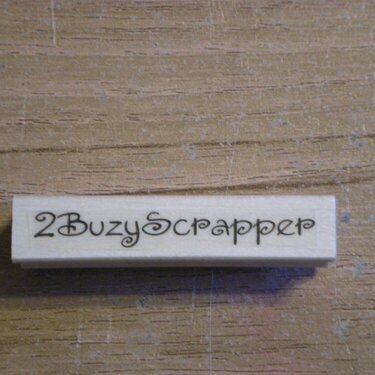 My personal rubber stamp/signature