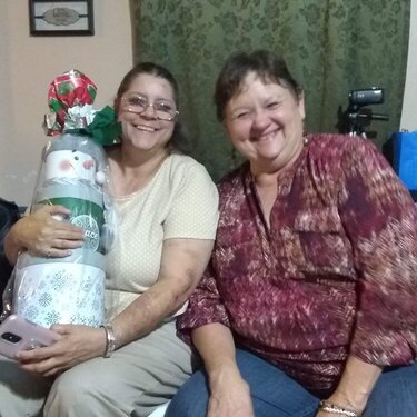 Ms. Dotty and I at Christmas 2019 white Elephant Game