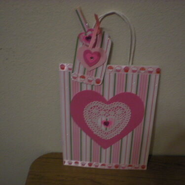 valentine&#039;s bag,tags,cloth pins