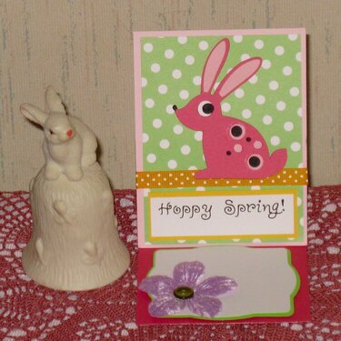 Hoppy Spring Easel card