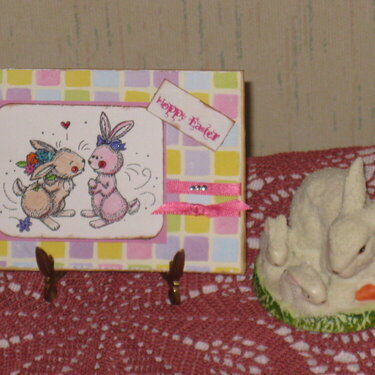 Checkered Easter card