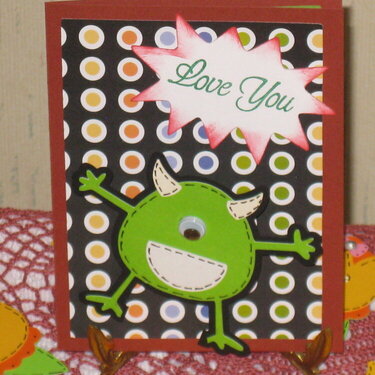 Love You Monster BD card