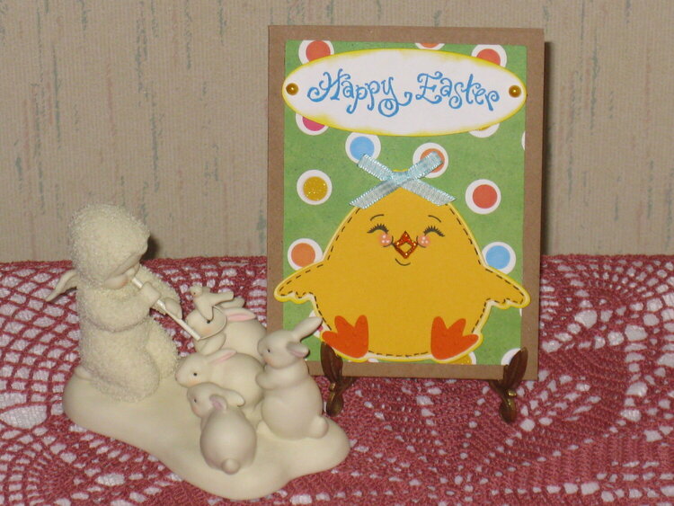 Happy Easter chick card