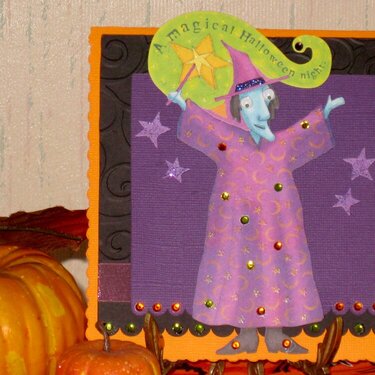 Magical Witch Halloween card