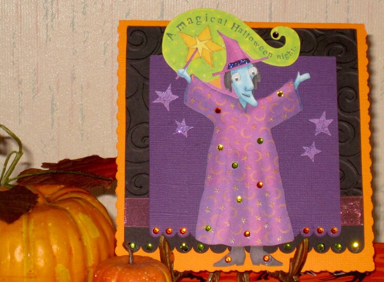 Magical Witch Halloween card