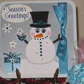 Season's Greetings Snowman card