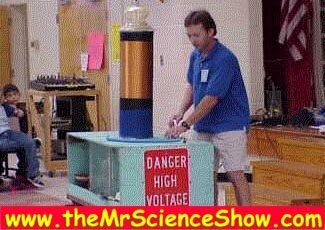 Mr. Science&#039;s famous high voltage show.