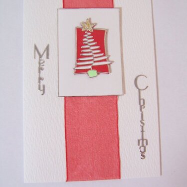 Red Chrismas Tree Card