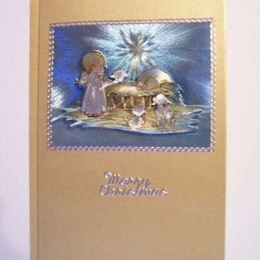 Angel and Baby Jesus Christmas Card