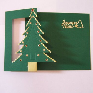 Christmas Tree shaped card