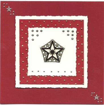 3D Star Christmas card 2