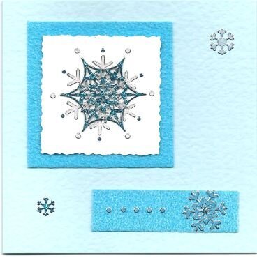 3D snowflake Christmas card 4